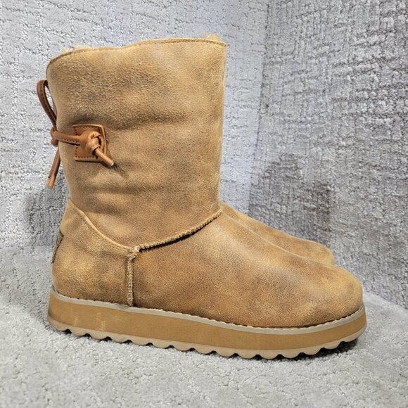 Skechers Keepsakes 2.0 Women's Size 8 US Brown Pull on Winter Boots 44932 - Picture 5 of 10
